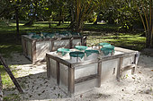Sea Turtle nesting boxes, New Ireland, Papua New Guinea