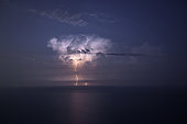 Cumulonimbus in the Adriatic, seen from the Italian coast at Fiorenzuola di Focara.