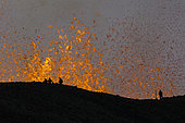 Eruption in Geldingadalur, Fagradalsfjall, Reykjanes Peninsula, Iceland