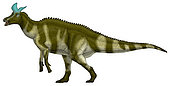 Lambeosaurus lambei, a hadrosaurid dinosaur from the Late Cretaceous Period.