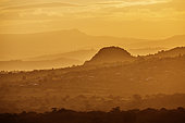 Sunset landscape in Pretoriuskop from Kruger National park, South Africa