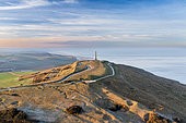 La Dover Patrol au sommet du cap Blanc-Nez, France, Côte d'opale