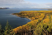 Lake Superior in fall, Ontario, Canada, North America