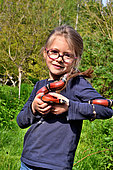 Girl with Sinaloan Milksnake (Lampropeltis sinaloae)