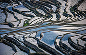 Honghe Hani Rice Terraces in Yuanyang County. Yunnan Province. China.