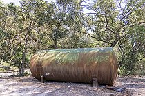 Water reserve against fires on the island of Porquerolles, Var, France