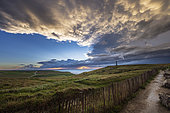 Residual clouds after the storm over Cap Blanc-Nez, Pas de Calais, France
