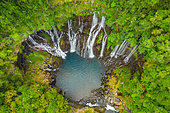 Grand Galet waterfall, Langevin River, Saint-Joseph, Reunion Island, France