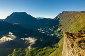 Mafate and the Piton de Neiges from the Piton Maido, Reunion Island, France