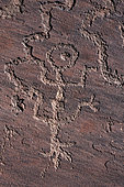 Petrolyphs. Lyman lake. Arizona Basketmaker period ( 300-700 ). Lyman Reservoir, Apache County, Arizona