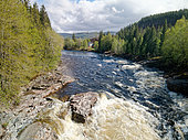 Formofossen water fall, Sanddola River, Nord-Trondelag, Norway