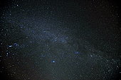 Milky Way in the starry sky, France
