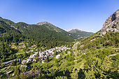 Overlooking the village of Névache, Clarée valley, Hautes-Alpes, France