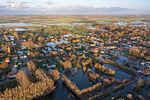 Flooding in Pas de Calais, the village of Guînes and its surroundings, November 2023, France