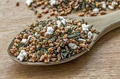Genmaicha, Sencha green tea mixed with roasted and popped brown rice