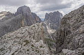 Viewpoint of Pale di San Martino, Dolomites, Trentino, Italy