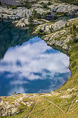 Hiking at Vens Lakes, Mercantour National Park, Alpes-Maritimes, France