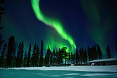 Northern light, Kuusamo, Finland