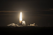 VA261 - Ariane 5 lifts off from the Guiana Space Center. 117th and final flight after 27 years of service.
