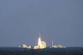 VA244 - Ariane 5 lifts off from the Guiana Space Center. French Guiana.