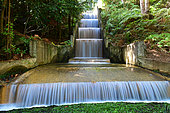 Irrigation channel or levada. Sao Vicente. Madeira island. Portugal.