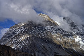 La Grande Casse in autumn. La Grande Casse is the highest peak in the Vanoise massif and in the Savoie department of the French Alps.