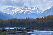 Pacific Coast Mountains, seen from Pemberton, British Columbia, Canada