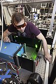 Laser laboratory of experimental physics at Heinrich Heine University Düsseldorf, North Rhine-Westphalia, Germany, Europe