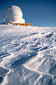 A telescope dome used to search for exoplanets. Concordia Antarctic Research Station, Dome C plateau, East Antarctica.