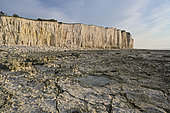 View of the Cliffs of Criel sur Mer, Seine-Maritime France