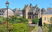 Alley of Lassay-les-Châteaux in Mayenne, France
