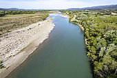 The lower Durance at Lauris, Vaucluse, Provence, France