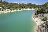 Lac du Paty (dam lake) on Bregoux river, Vaucluse, Provence, France
