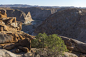 View of Orange River Gorge at Ararat at Augrabies Falls National Park, Northern Cape. South Africa.