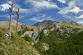Vallée de la Haute Ubaye, Maljasset (vallon du Maurin) last hamlet: starting point for hikes, Alpes de Haute Provence, France