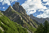 Le Brec de Chambeyron (3412 m), vallon du Maurin, Haute Ubaye valley, Alpes de Haute Provence, France.