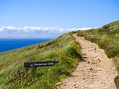 Footpath from Rackwick Bay to the old man of Hoy on the island Hoy, part of Orkney Islands. Europe, Great Britain, Scotland Northern Isles, Orkney