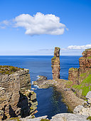 The Old Man of Hoy, on the island Hoy, part of the Orkney Islands, Europe, Great Britain, Scotland Northern Isles, Orkney