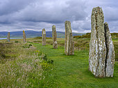 Ring of Brodgar, part of UNESCO World Heritage Heart of Neolithic Orkney and one of the great attractions of Orkney. Europe, Great Britain, Scotland Northern Isles, Orkney
