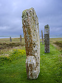 Ring of Brodgar, part of UNESCO World Heritage Heart of Neolithic Orkney and one of the great attractions of Orkney. Europe, Great Britain, Scotland Northern Isles, Orkney