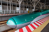 The Shinkansen high-speed train in Hokkaido, Japan.