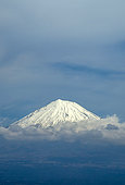Mount Fuji, island of Honshu, Japan. At 3776 metres, Mount Fuji is Japan's highest and most revered mountain.