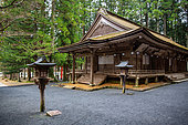 Kongōbu-ji Buddhist temple, Kōyasan, Wakay prefecture, Japan. Kongōbu-ji is the main temple in the 117-temple complex on Mount Kōya.