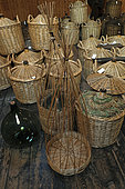 Carboys, aging, brandy, Kirsch de Fougerolles AOC, attic, Paul Devoille distillery, Fougerolles-Saint-Valbert, Fougerolles, Haute Saone, France