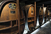 Barrels, cellars, Ecomuseum of the Country of the Cherry, Fougerolles-Saint-Valbert, Fougerolles, Haute Saone, France