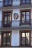 Birthplace of Georges Cuvier, born and died in Montbéliard 1769-1832, rue Cuvier, Montbéliard, Doubs, France