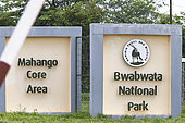 Entrance to Bwabwata National Park, Namibia, Africa