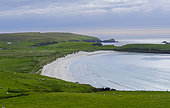 Shetland Mainland at Scousburgh Sands. Europe, Great Britain, Scotland, Shetland Islands