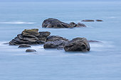 Rocks scenery at Brignogan-plages, Brittany, France