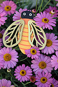 Bee, decoration during the flower market, Belflorissimo,, Belfort, Territoire de Belfort, France